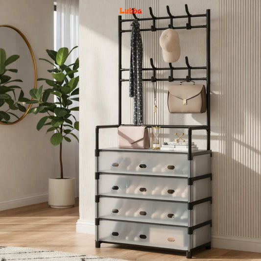 Organizador de zapatos y perchero